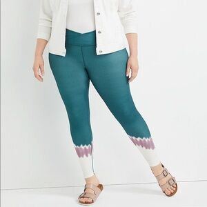 NWT Maurice’s Plus Size Super High Rise Tie Dye Luxe Crossover Leggings 1X